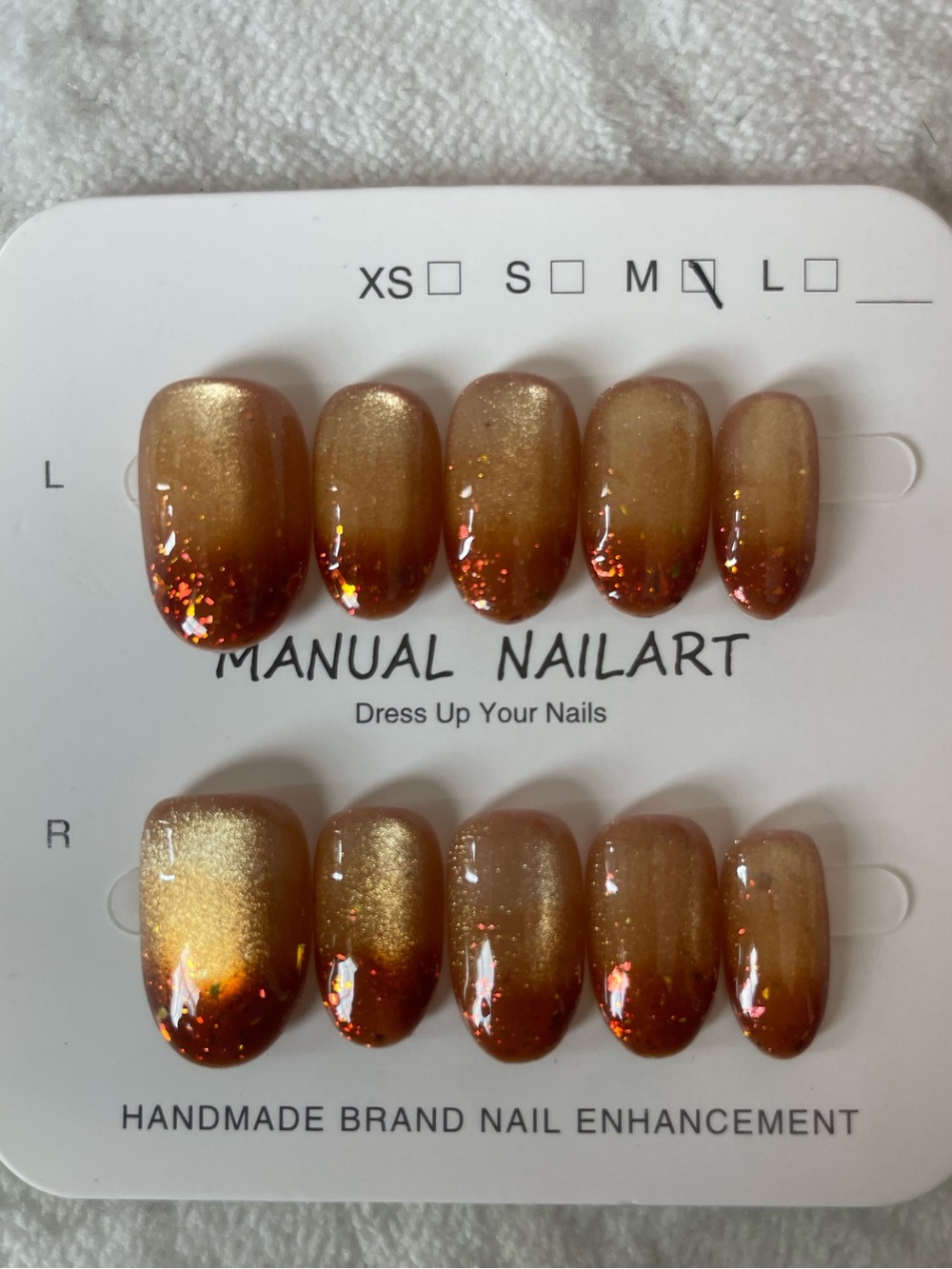 5 for $20! High Quality Press-On Nails in size medium